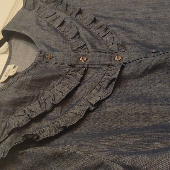 a.n.a denim long sleeve - Picture 1 of 7